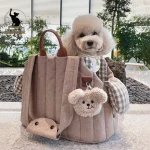 Portable shoulder bag for small dogs